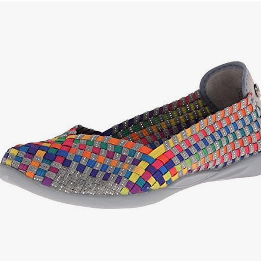 Colorful Woven Slip-On Shoes